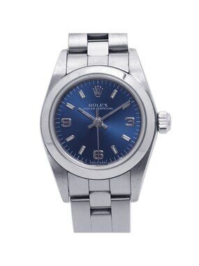 Rolex Oyster Perpetual 24 P Number Watch Blue Dial